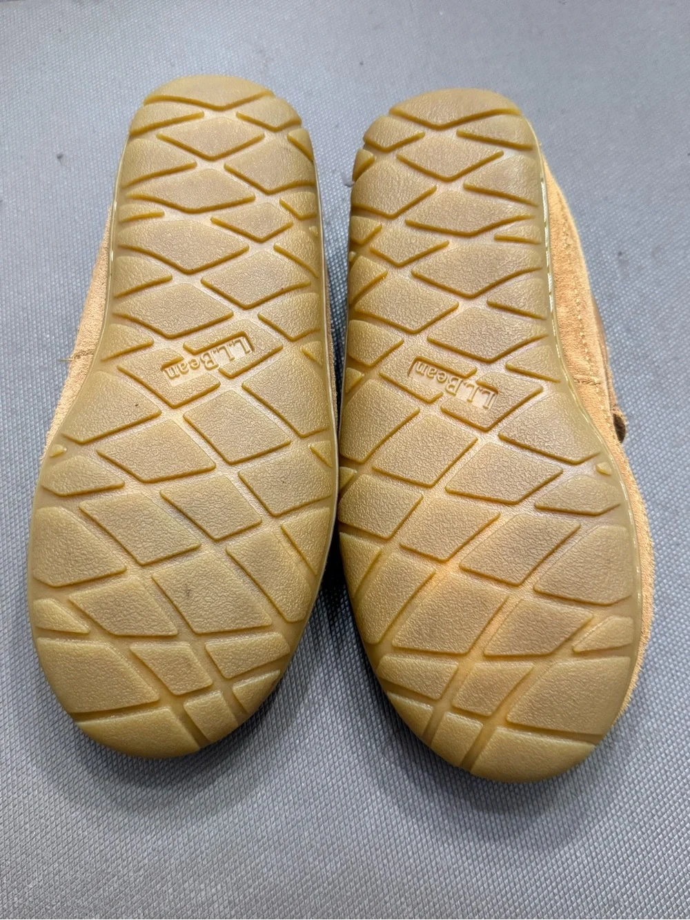 L.L. Bean Kids' Wicked Good Mocs Slippers Suede Shearling Lined Brown Youth 1